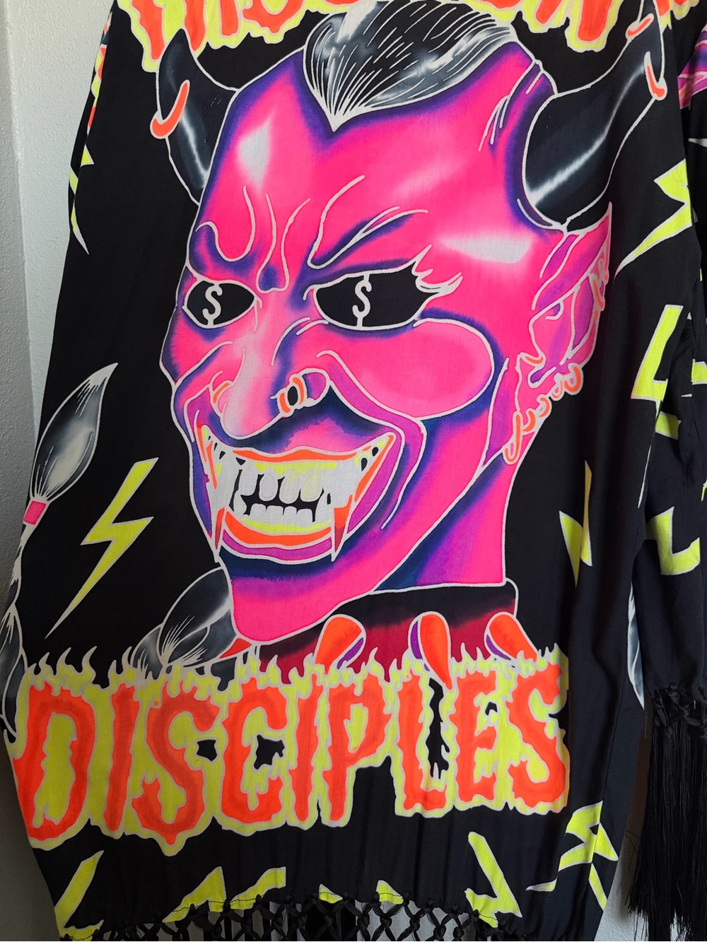 Di$count Universe Disciples fringed duster/kimono - One Size - Picture 5 of 7
